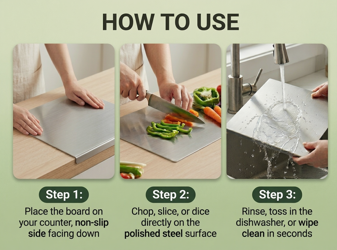 Stainless Steel Chopping Board